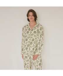LUNALUZ STUDIO（ルナルス）の「Men's Minuet Double Gauze Long Sleeve Collar Two-Piece Pajamas（ルームウェア/パジャマ）」