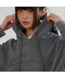 BUBBLPIECE（バブルピース）の「メモリーズアプリケピグメントフードパーカー（パーカー）」