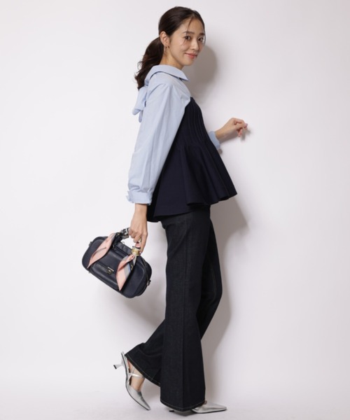 JUSGLITTY（ジャスグリッティー）の「サイドフレアスリムデニム（その他パンツ・レディース・ブルー/ネイビー・0/2/1）」の7枚目の写真