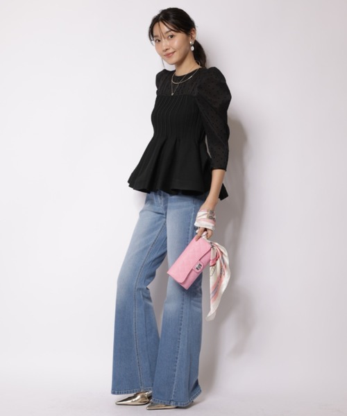 JUSGLITTY（ジャスグリッティー）の「サイドフレアスリムデニム（その他パンツ・レディース・ブルー/ネイビー・0/2/1）」の16枚目の写真