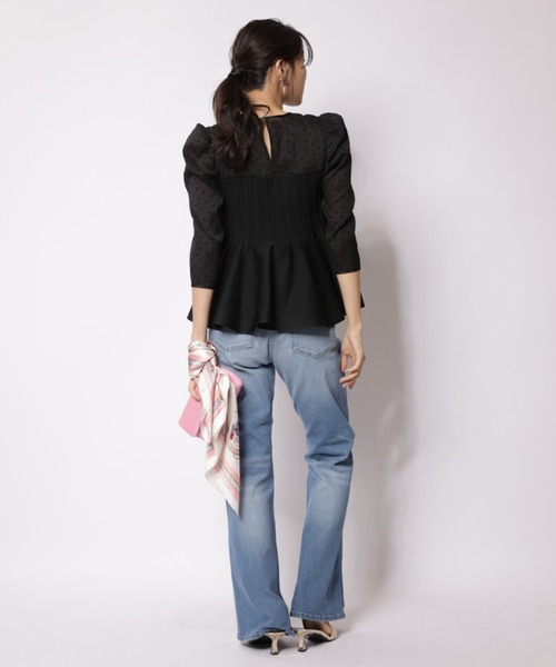 JUSGLITTY（ジャスグリッティー）の「サイドフレアスリムデニム（その他パンツ・レディース・ブルー/ネイビー・0/2/1）」の17枚目の写真