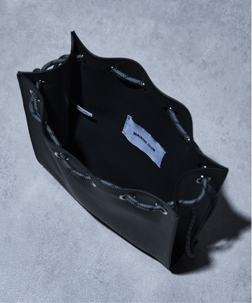 MAISON CLUB(メゾンクラブ)の「【MAISON CLUB】SPECIAL new drawstring bag ドローストリングバッグ 巾着ショルダー(ショルダーバッグ・メンズ・ブラック系その他2/ブラック系1/グレー・FREE)」の9枚目の写真