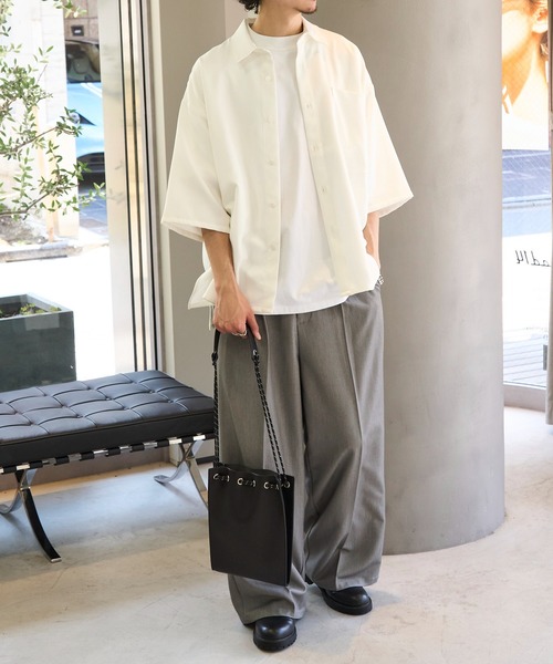 MAISON CLUB(メゾンクラブ)の「【MAISON CLUB】SPECIAL new drawstring bag ドローストリングバッグ 巾着ショルダー(ショルダーバッグ・メンズ・ブラック系その他2/ブラック系1/グレー・FREE)」の14枚目の写真