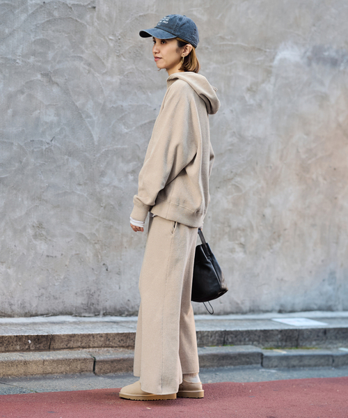 FRAMeWORK(フレームワーク)の「ショートモールニットフーディ(ニット/セーター・レディース・ブラウン/ベージュ・FREE)」の21枚目の写真