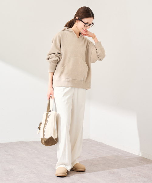 FRAMeWORK（フレームワーク）の「ショートモールニットフーディ（ニット/セーター・レディース・ブラウン/ベージュ・FREE）」の12枚目の写真