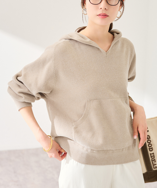 FRAMeWORK（フレームワーク）の「ショートモールニットフーディ（ニット/セーター・レディース・ブラウン/ベージュ・FREE）」の14枚目の写真