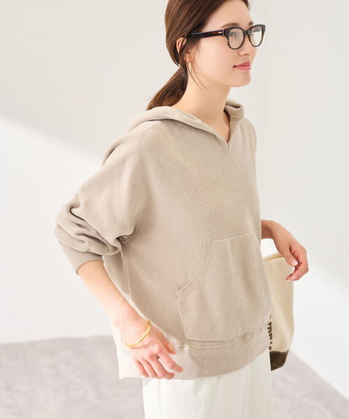 FRAMeWORK（フレームワーク）の「ショートモールニットフーディ（ニット/セーター・レディース・ブラウン/ベージュ・FREE）」の15枚目の写真