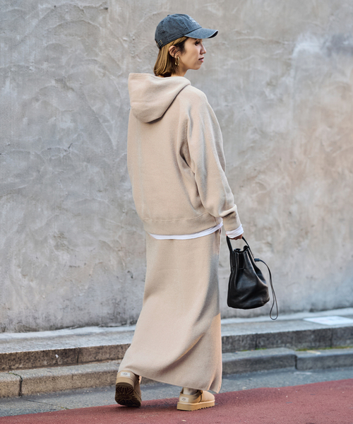 FRAMeWORK（フレームワーク）の「ショートモールニットフーディ（ニット/セーター・レディース・ブラウン/ベージュ・FREE）」の19枚目の写真