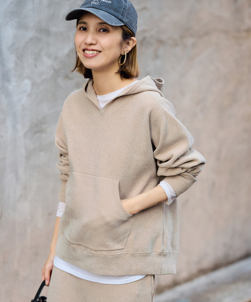 FRAMeWORK（フレームワーク）の「ショートモールニットフーディ（ニット/セーター・レディース・ブラウン/ベージュ・FREE）」の20枚目の写真