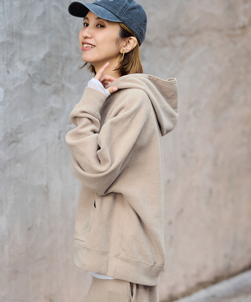 FRAMeWORK（フレームワーク）の「ショートモールニットフーディ（ニット/セーター・レディース・ブラウン/ベージュ・FREE）」の21枚目の写真