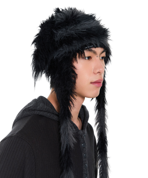 AAKAM（アーカム）の「Hairy Puppy Hat (Black)（ニットキャップ/ビーニー・レディース・その他・FREE）」の11枚目の写真