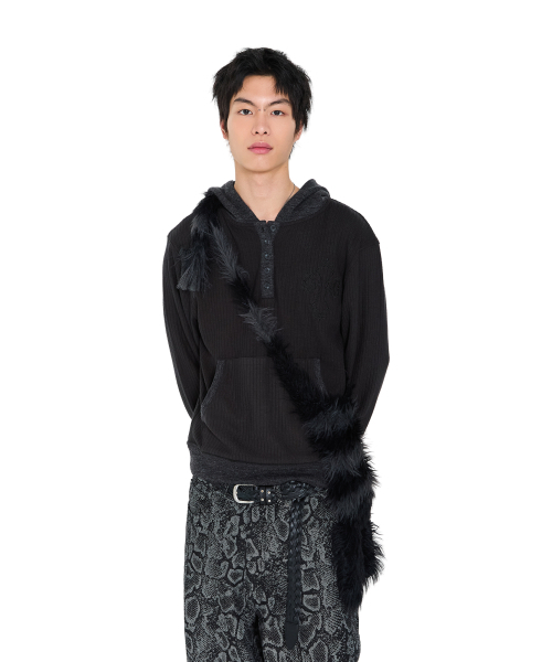 AAKAM（アーカム）の「Hairy Puppy Hat (Black)（ニットキャップ/ビーニー・レディース・その他・FREE）」の13枚目の写真