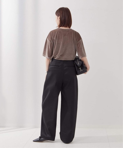 journal standard L'essage（ジャーナルスタンダードレサージュ）の「《追加4》【金子綾さん着用】CP タックチノパンツ（チノパンツ・レディース・ブラック/ベージュ・40/38/36/34）」の4枚目の写真