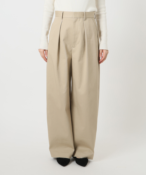 journal standard L'essage（ジャーナルスタンダードレサージュ）の「《追加4》【金子綾さん着用】CP タックチノパンツ（チノパンツ・レディース・ブラック/ベージュ・40/38/36/34）」の22枚目の写真