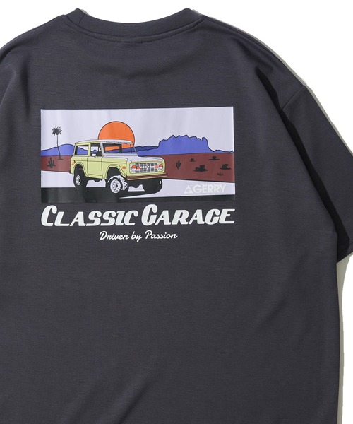 GERRY(ジェリー)の「【GERRY/ジェリー】冷感ポンチバックプリントクルーネックTシャツ / グラフィックプリントクルーネックTシャツ(Tシャツ/カットソー・メンズ・チャコールグレー/カーキ/ブラック/ピンク/ホワイト・X-LARGE/LARGE/MEDIUM)」の3枚目の写真