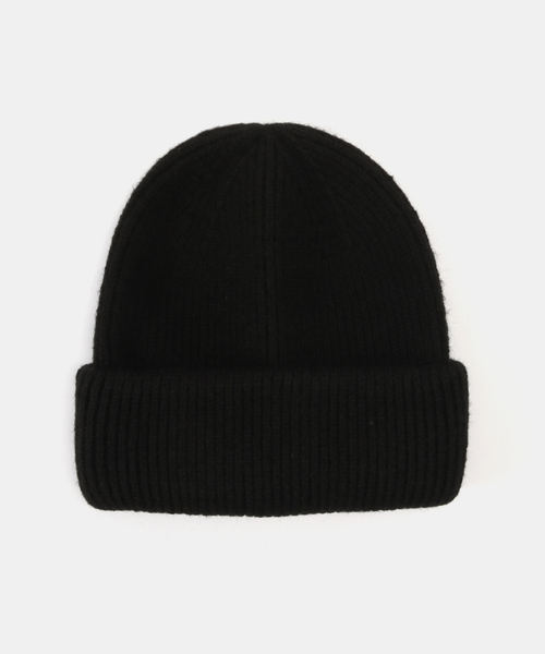 B.C STOCK（ベーセーストック）の「ニットCAP（ニットキャップ/ビーニー・レディース・ブルー/ブラック/ウッド・FREE）」の2枚目の写真