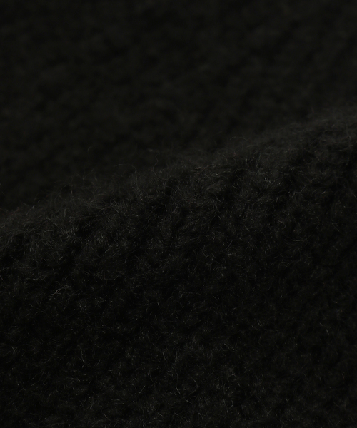 B.C STOCK（ベーセーストック）の「ニットCAP（ニットキャップ/ビーニー・レディース・ブルー/ブラック/ウッド・FREE）」の6枚目の写真