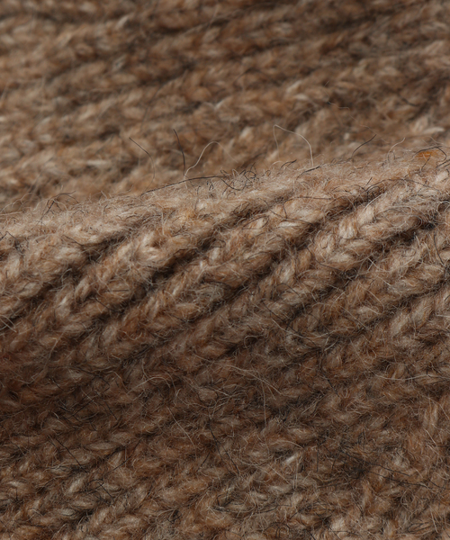 B.C STOCK（ベーセーストック）の「ニットCAP（ニットキャップ/ビーニー・レディース・ブルー/ブラック/ウッド・FREE）」の7枚目の写真