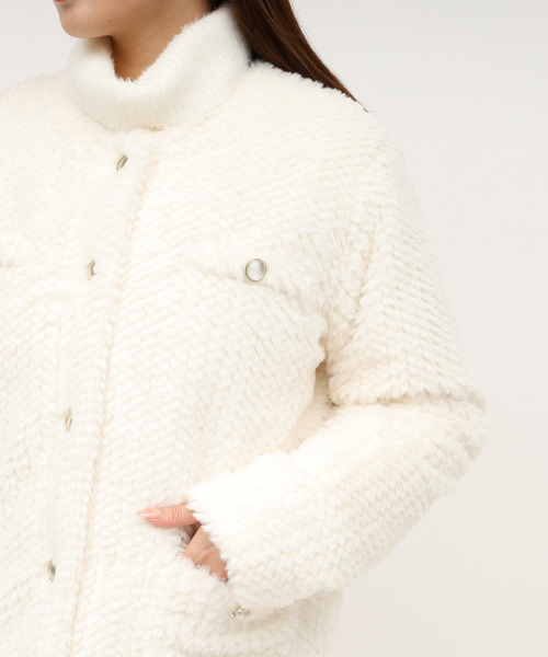 セール】ファーミドルノーカラーコート（その他アウター）｜ROYAL