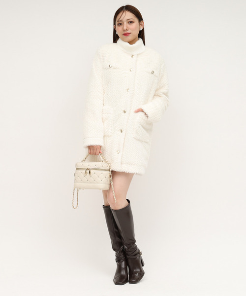 セール】ファーミドルノーカラーコート（その他アウター）｜ROYAL