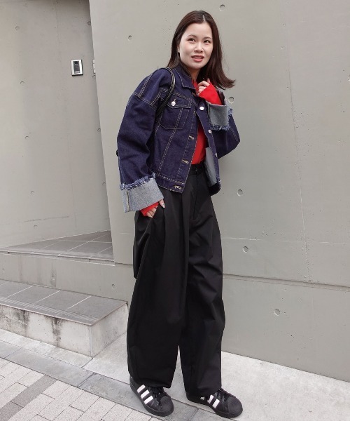 CORNERS(コーナーズ)の「ワイドスリーブデニムジャケット(デニムジャケット・レディース・ブルー/インディゴブルー/サックスブルー/ブラック・M)」の21枚目の写真