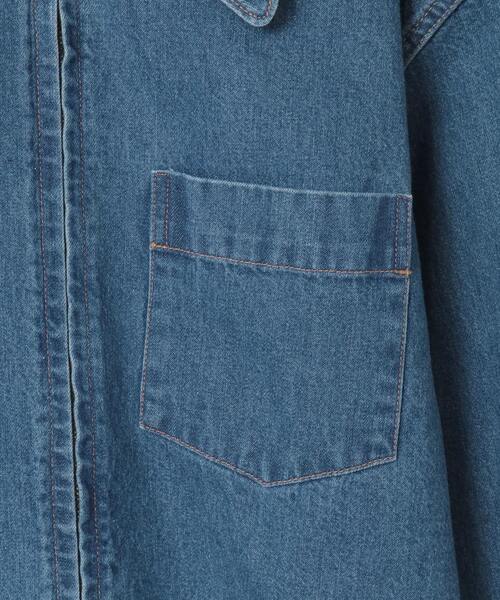 CURRENTAGE(カレンテージ)の「Denim Jacket(デニムジャケット・レディース・インディゴブルー/ホワイト・2/1)」の14枚目の写真