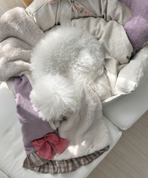 PLUM STUDIO（プラム スタジオ）の「ラベンダーオリーブブランケット子犬ブランケット（ペット用クッション/マット）」