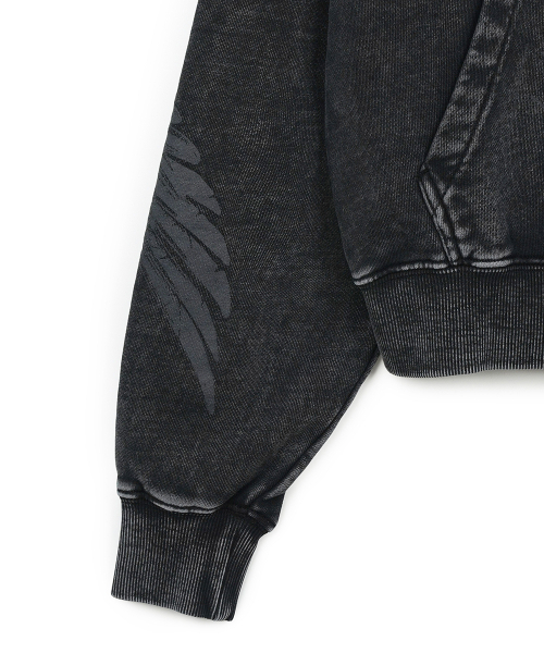 FDR(エフディーアール)の「Marble Sulfur Washed San Chris Hoodie Black(パーカー・レディース・その他・S/M/L)」の11枚目の写真