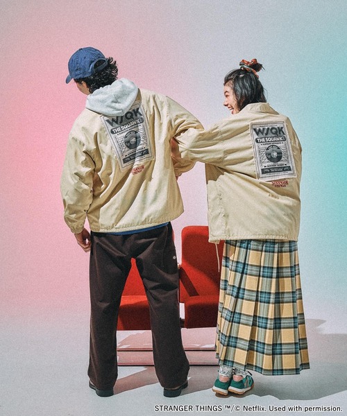 STRANGER THINGS】コラボ アソートコーチジャケット（ナイロン