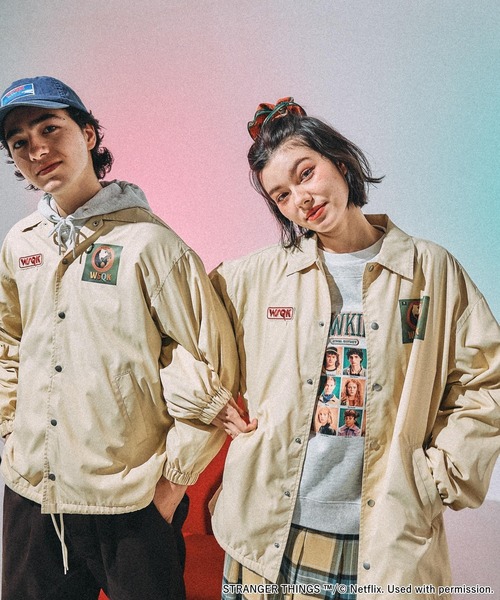 STRANGER THINGS】コラボ アソートコーチジャケット（ナイロン