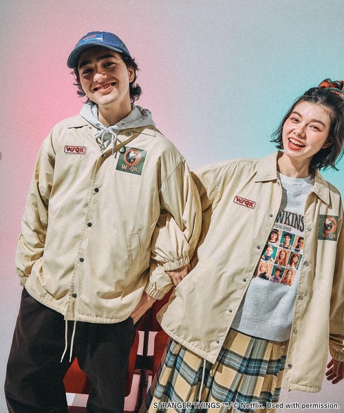 STRANGER THINGS】コラボ アソートコーチジャケット（ナイロン