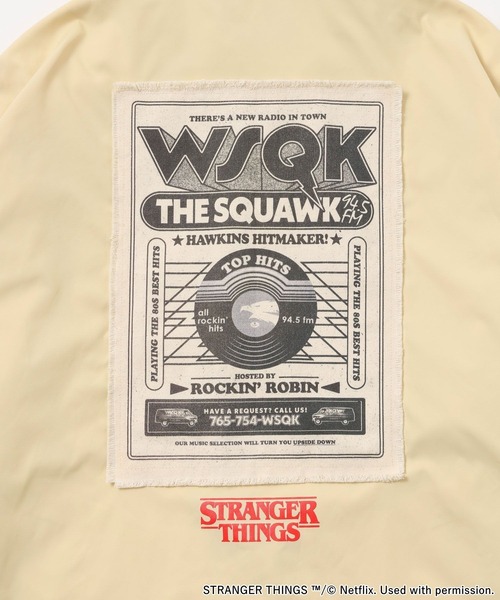 STRANGER THINGS】コラボ アソートコーチジャケット（ナイロン