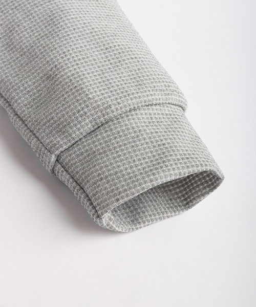 WESTSEA(ウエストシー)の「ヘンリーネック 無地 長袖Tシャツ 薄手(Tシャツ/カットソー・メンズ・グレー/ブラック/ホワイト・M/L/XL)」の22枚目の写真