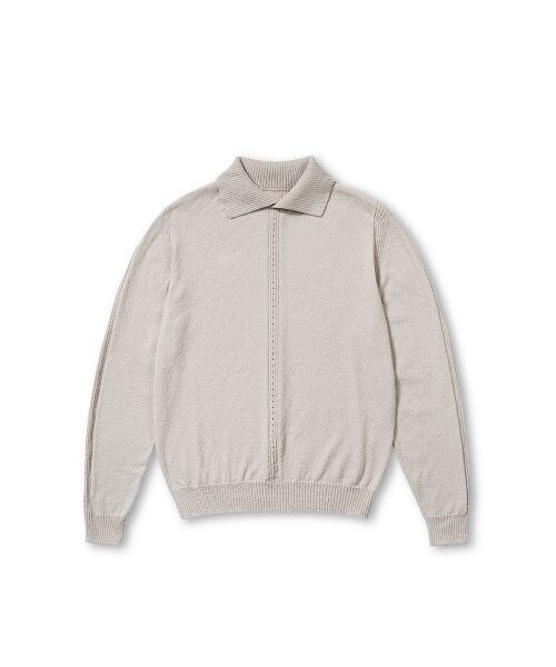 EDWARDMAX(エドワードマックス)の「ブクルサマーコットンカラーニット(ニット/セーター・レディース・その他・L/M/XL)」の1枚目の写真
