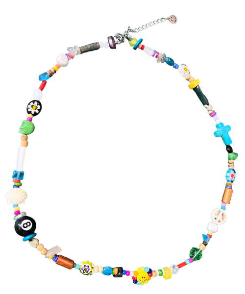 SK8ER ROCK（スケーターロック）の「Smiley Multi Beads Necklace (Multi)（ネックレス・レディース・その他・FREE）」の5枚目の写真