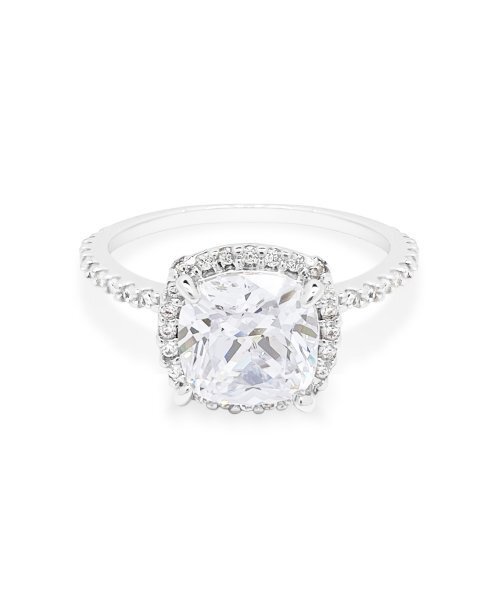 RAINDROP JEWELRY（レインドロップジュエリー）の「レインドロップ ヘイロ セット ソリテール プロンリング（リング・レディース・その他・11号/13号/17号/19号/15号）」の2枚目の写真