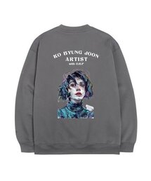 OHP（ワンハンドレッドパーセント）の「OHP x BJ.KO bシャシャ no.2 裏起毛スウェット（スウェット）」
