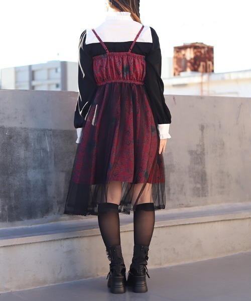 NIBBLE POISON(ニブルポイズン)の「ドラマティックハートワンピース(ワンピース・レディース・ブラック/レッド/パープル・MEDIUM)」の13枚目の写真