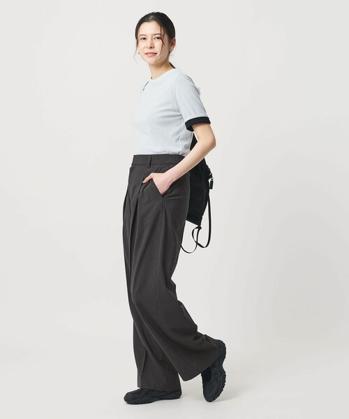 BEAUTY&YOUTH UNITED ARROWS（ビューティーアンドユースユナイテッドアローズ）の「2タック ワイドパンツ 吸水速乾 防シワ ウォッシャブル（その他パンツ・レディース・ダークグレー/ベージュ/モカ・XS/S/M）」の9枚目の写真