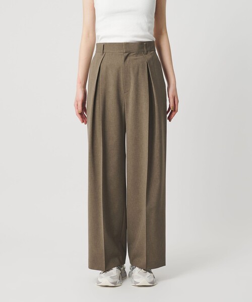 BEAUTY&YOUTH UNITED ARROWS（ビューティーアンドユースユナイテッドアローズ）の「2タック ワイドパンツ 吸水速乾 防シワ ウォッシャブル（その他パンツ・レディース・ダークグレー/ベージュ/モカ・XS/S/M）」の13枚目の写真