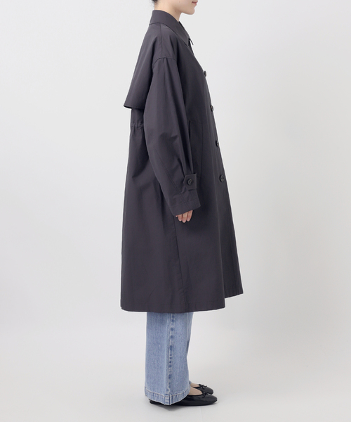 IENA（イエナ）の「撥水ステンカラーコート（ステンカラーコート・レディース・チャコールグレー/ベージュ・36/38）」の19枚目の写真