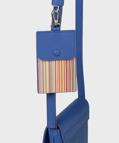 Paul Smith（ポールスミス）の「シャドーストライプSS26 ミニショルダーバッグ【553439 N180S】（ショルダーバッグ・メンズ・ブラック/ブルー・FREE）」の15枚目の写真
