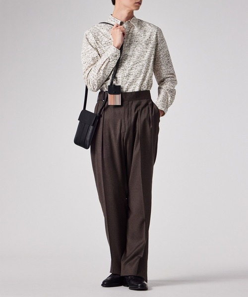 Paul Smith（ポールスミス）の「シャドーストライプSS26 ミニショルダーバッグ【553439 N180S】（ショルダーバッグ・メンズ・ブラック/ブルー・FREE）」の3枚目の写真