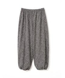 mizuiro ind プリントドローストリングヘムパンツ