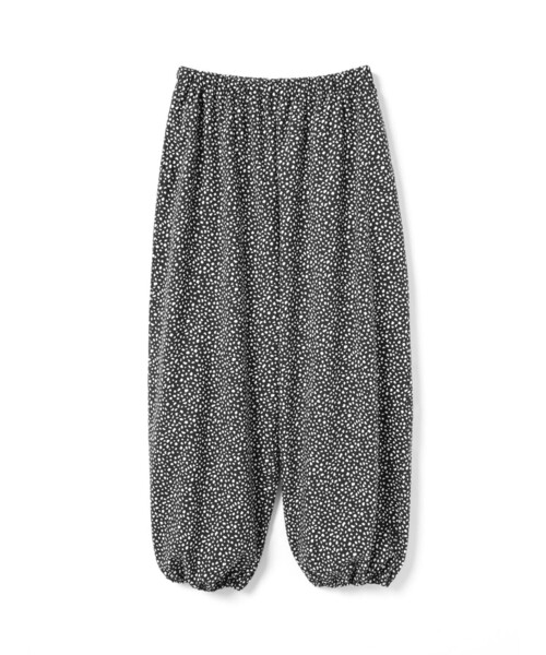 mizuiroind(ミズイロインド)の「mizuiro ind プリントドローストリングヘムパンツ(その他パンツ・レディース・グレー/ブラック・FREE)」の3枚目の写真
