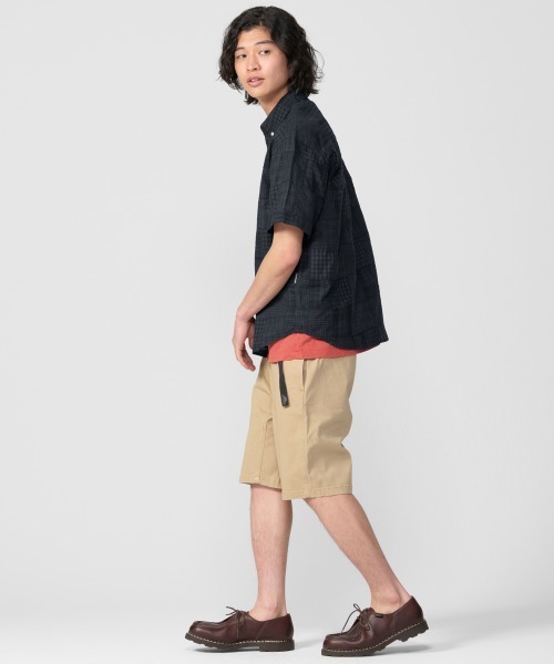 KRIFF MAYER（クリフメイヤー）の「パッチワーク半袖シャツ（シャツ/ブラウス・メンズ・ベージュ/チャコール/オリーブ・LARGE/X-LARGE/MEDIUM）」の15枚目の写真