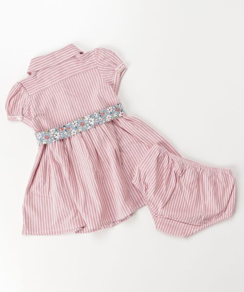 POLO RALPH LAUREN CHILDRENSWEAR(ポロ ラルフ ローレン チルドレンズウェア)の「ベルテッド オックスフォード メッシュ ポロ ドレス & ブルマー(その他ベビーウェア・キッズ・ピンク系2・12M/18M/24M)」の5枚目の写真