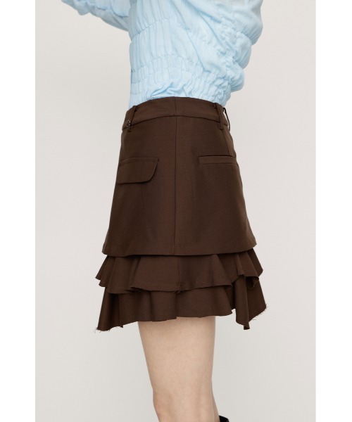 SLY（スライ）の「LAYERED FRILL SKORT レイヤードフリルスコート 春服（スカート・レディース・ブラウン/ブラック/ネイビー系・0/1）」の13枚目の写真