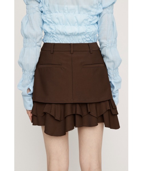 SLY（スライ）の「LAYERED FRILL SKORT レイヤードフリルスコート 春服（スカート・レディース・ブラウン/ブラック/ネイビー系・0/1）」の14枚目の写真