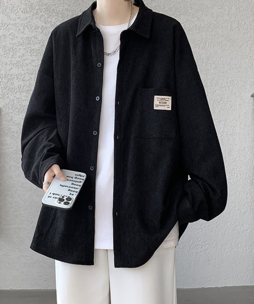 KELVIN(ケルヴァン)の「Corduroy Oversized Shirt コーデュロイ オーバーサイズシャツ(シャツ/ブラウス・メンズ・ホワイト/ブラック・LARGE/MEDIUM)」の13枚目の写真